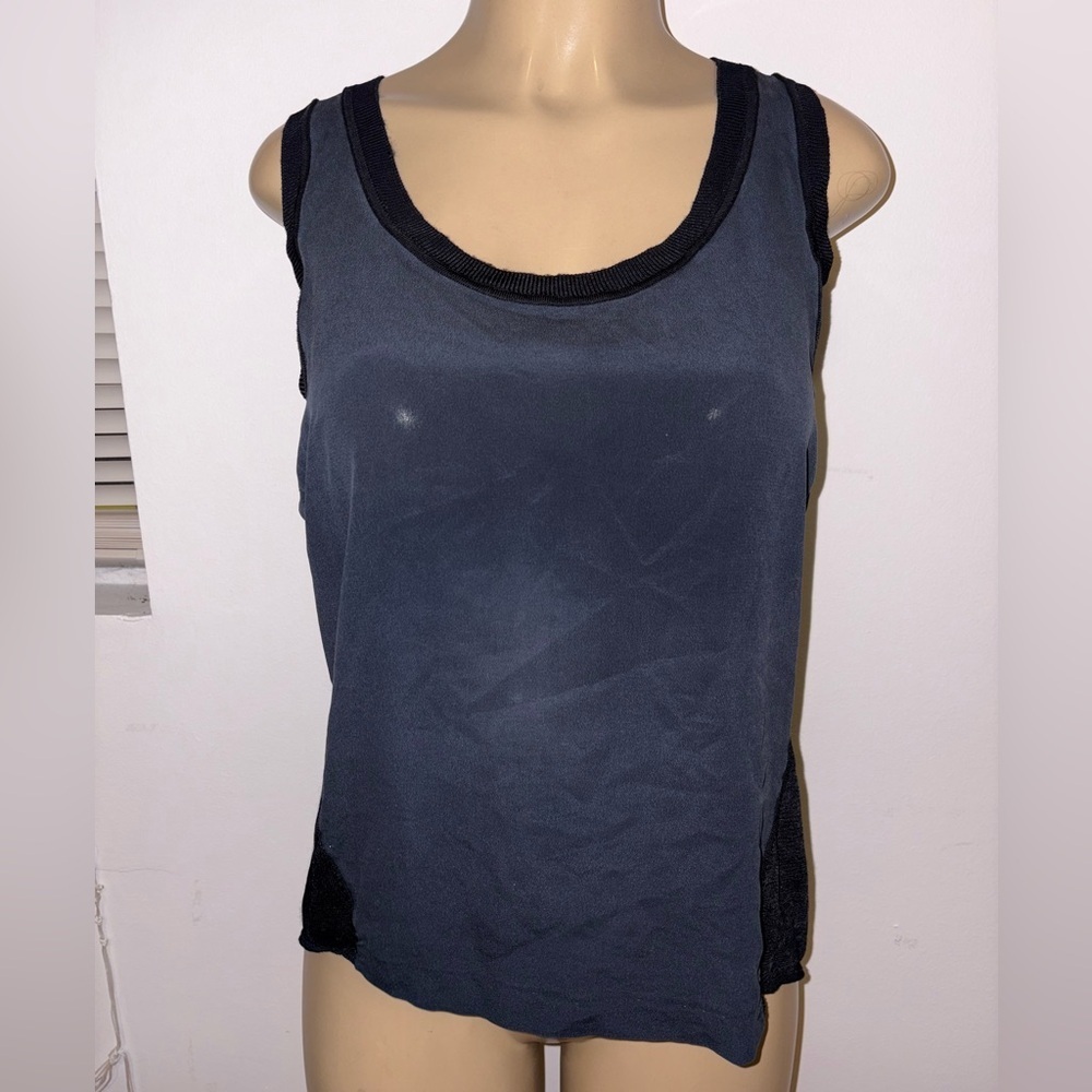 Rag And Bone High Low Sleeveless Restore Blouse Size L